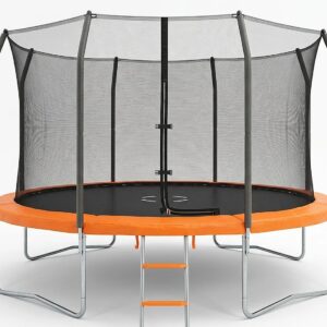 14FT TRAMPOLINE WITH STAIR & NET