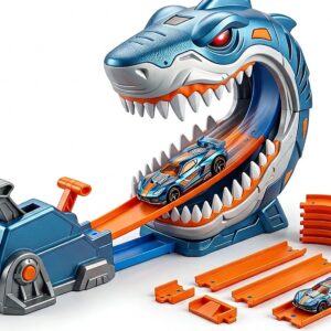 ALLOY POWER SHARK TRACK SET TOY