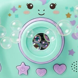 10 Holes Unicorn Themed Crazy Colorful Bubble Gun
