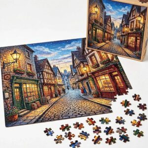 Jigsaw Ancient Street Puzzle Game