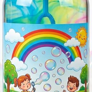 1000ml Colorful Bubble Liquid Solution Bottle