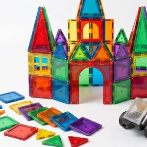 DIY Magnetic Tiles Building Blocks With Car