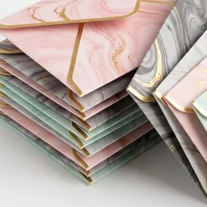 Mini Marble Design Paper Envelop Set