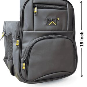 Heavy-Duty Laptop & College Backpack (5 Pockets, 13 Inch) — Black