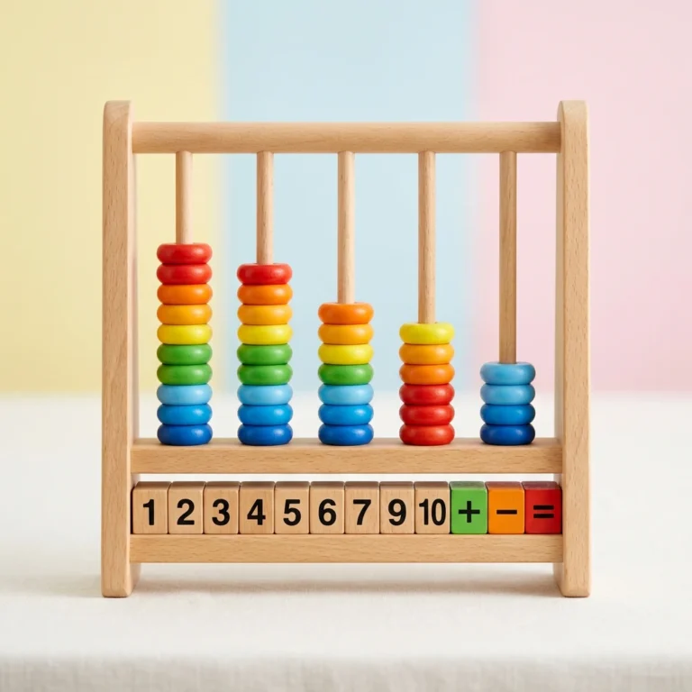 Wooden Calculation Shelf – Counting & Early Math Learning Toy for Kids